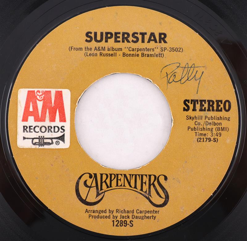 Superstar - Carpenters - A&M 1289