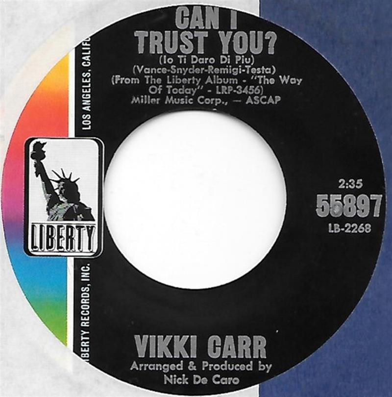 Can I Trust You - Vikki Carr - Liberty LB-2268